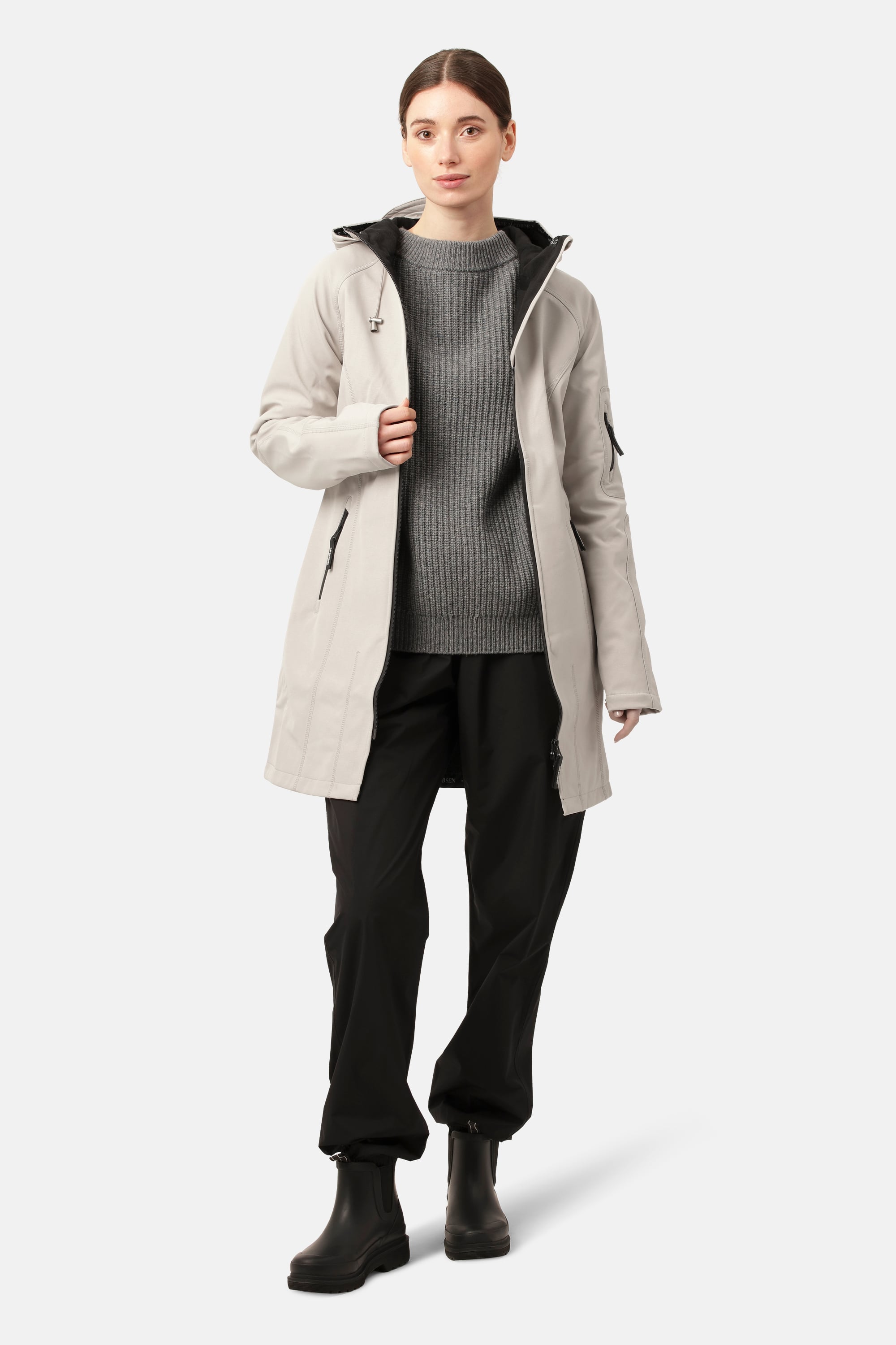 Softshell Raincoat - Chateau Gray